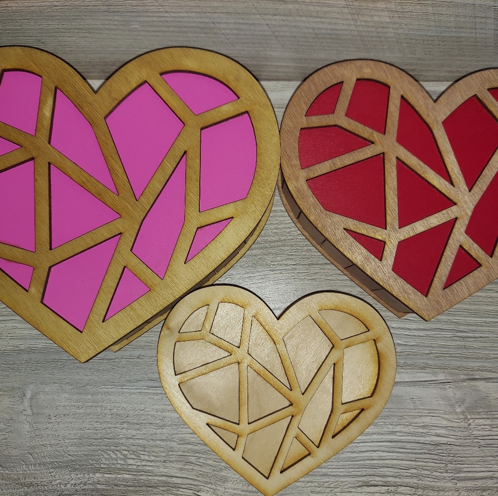 Handmade wooden keepsake boxes